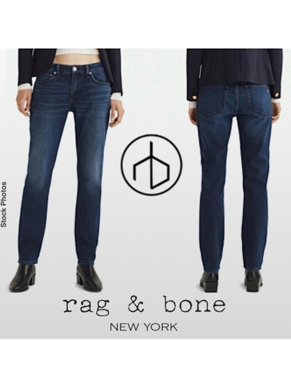 RAG & BONE The Dre Slim Boyfriend Charing Wash Jeans (30)